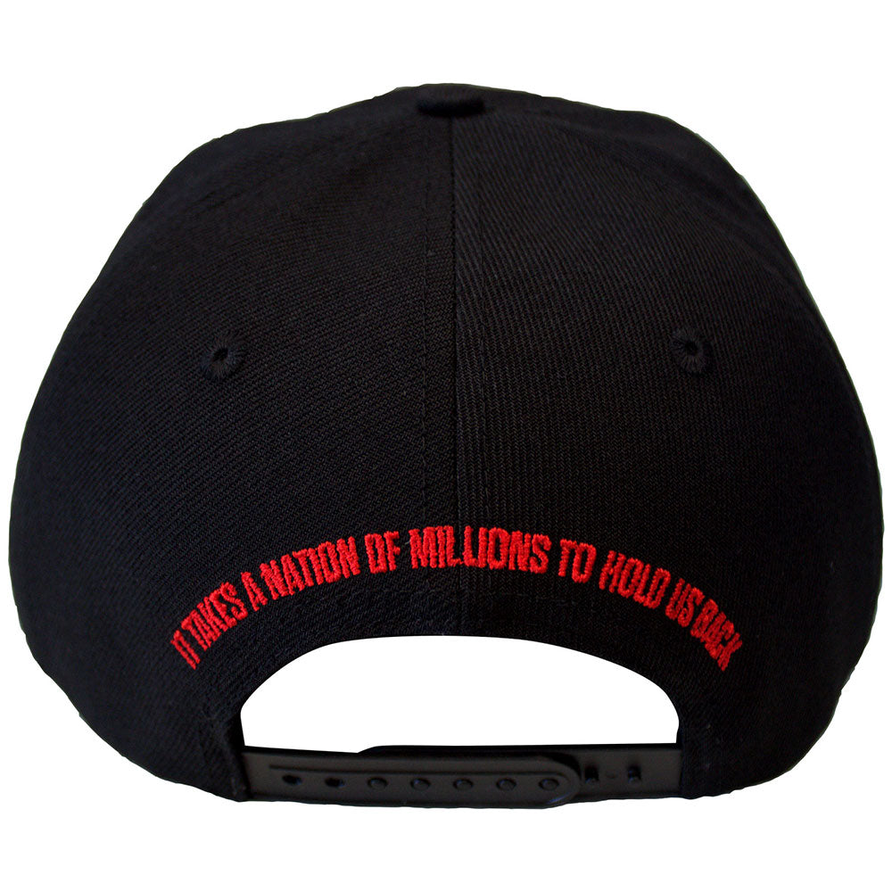 Black - Back - Public Enemy Unisex Adult It Takes A Nation Embroidered Snapback Cap