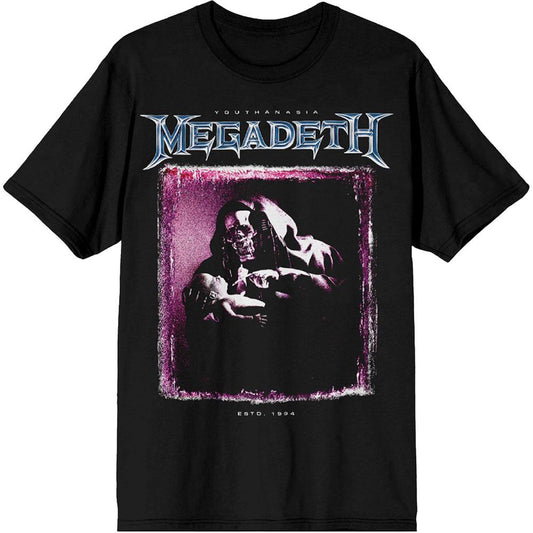 Black - Front - Megadeth Unisex Adult Youthanasia The Reckoning Day T-Shirt