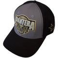 Black-Charcoal Grey - Front - Pantera Unisex Adult Skull Mesh Back Trucker Cap