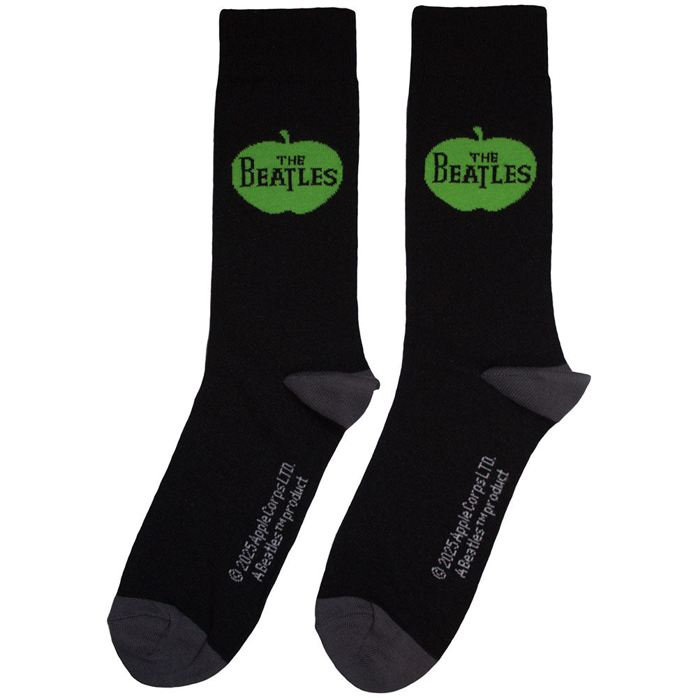 Black - Back - The Beatles Unisex Adult Apple Socks