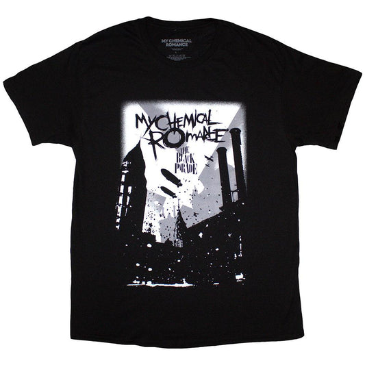 Black - Front - My Chemical Romance Unisex Adult Industry T-Shirt