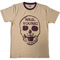 Natural - Front - Neil Young Unisex Adult Hitchhiker T-Shirt