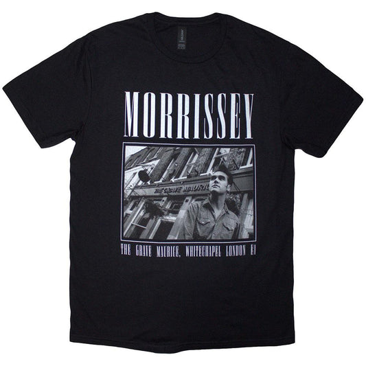 Black - Front - Morrissey Unisex Adult Whitechapel T-Shirt