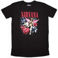 Black - Front - Nirvana Womens-Ladies In Utero Vintage Collage T-Shirt Dress