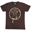 Brown - Front - Neil Young Unisex Adult Tour ´76 Seal T-Shirt