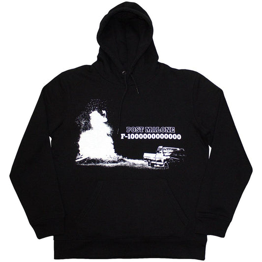 Black - Front - Post Malone Unisex Adult F-1 Trillion Truck Hoodie