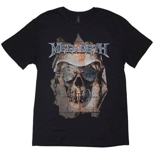 Black - Front - Megadeth Unisex Adult Youthanasia Ripped Thru T-Shirt