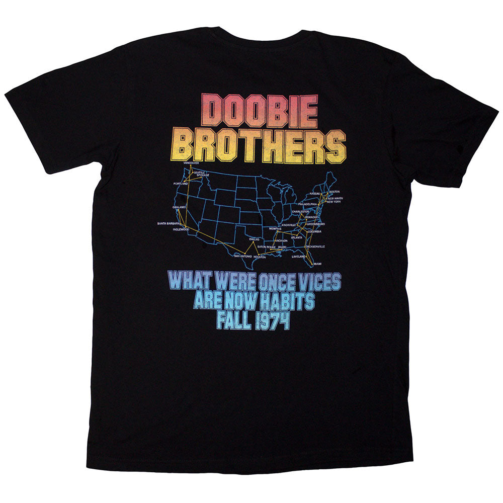 Black - Back - The Doobie Brothers Unisex Adult Eagle T-Shirt