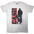 Natural - Front - Johnny Cash Unisex Adult Silhouette T-Shirt