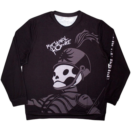 Black - Front - My Chemical Romance Unisex Adult Pepe Sleeve Print Long-Sleeved T-Shirt