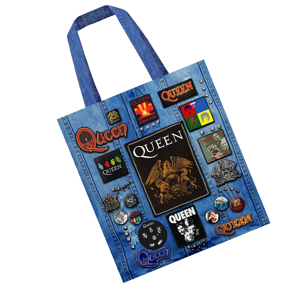 Multicoloured - Back - Queen Crest Tote Bag