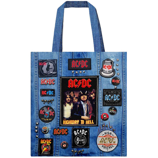 Denim - Front - AC-DC Highway To Hell Tote Bag