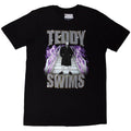 Black - Front - Teddy Swims Unisex Adult Retro Bootleg T-Shirt