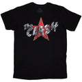 Black - Front - The Clash Unisex Adult Star Logo T-Shirt