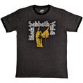 Charcoal Grey-Yellow - Front - Black Sabbath Unisex Adult Vol 4 Ringer Ringer T-Shirt