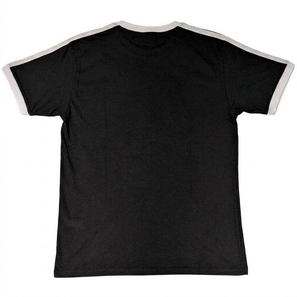 Black - Back - Korn Unisex Adult Ringer Logo T-Shirt