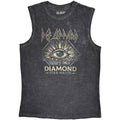 Charcoal Grey - Front - Def Leppard Unisex Adult Diamond Star Halos Tank Top