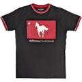 Black - Front - Deftones Unisex Adult Star & Pony Ringer T-Shirt