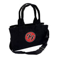 Black - Back - Foo Fighters FF Logo Cotton Back Print Tote Bag
