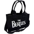Black - Back - The Beatles Abbey Road Drop T Logo Cotton Back Print Tote Bag