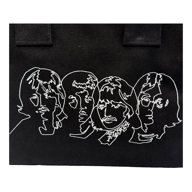 Black-White - Lifestyle - The Beatles Faces Cotton Tote Bag