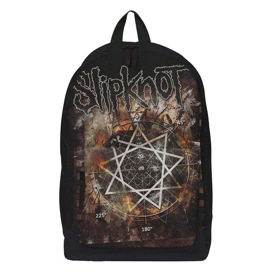 Black - Front - Slipknot Pentagram All-Over Print Backpack