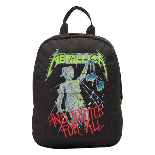 Black - Front - Metallica Justice For All Mini Backpack