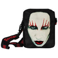Black - Back - Marilyn Manson Red Lips Crossbody Bag