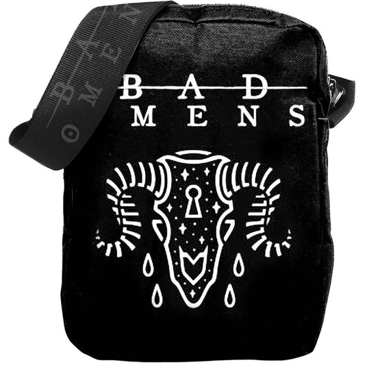 Black-White - Front - Bad Omens Ram Skull Crossbody Bag