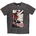 Charcoal Grey - Front - Marvel Comics Unisex Adult Spider-Man Crouch Stone Wash T-Shirt