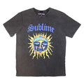 Charcoal Grey - Front - Sublime Unisex Adult Sun Stone Wash Logo T-Shirt