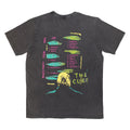 Charcoal Grey - Back - The Cure Unisex Adult Beach Party Tour ´86 Back Print Stone Wash T-Shirt