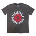 Charcoal Grey - Front - Soundgarden Unisex Adult Circle Logo Stone Wash T-Shirt