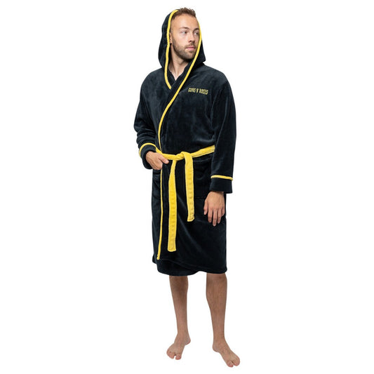 Black-Yellow - Front - Guns N Roses Unisex Adult Classic Logo Dressing Gown
