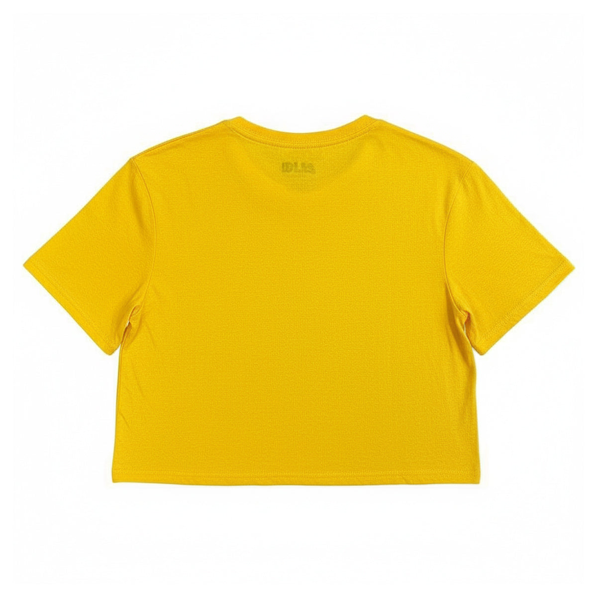 Yellow - Back - Idles Womens-Ladies Resistance Crop Top