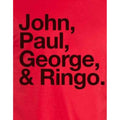 Red - Side - The Beatles Unisex Adult John Paul George & Ringo T-Shirt