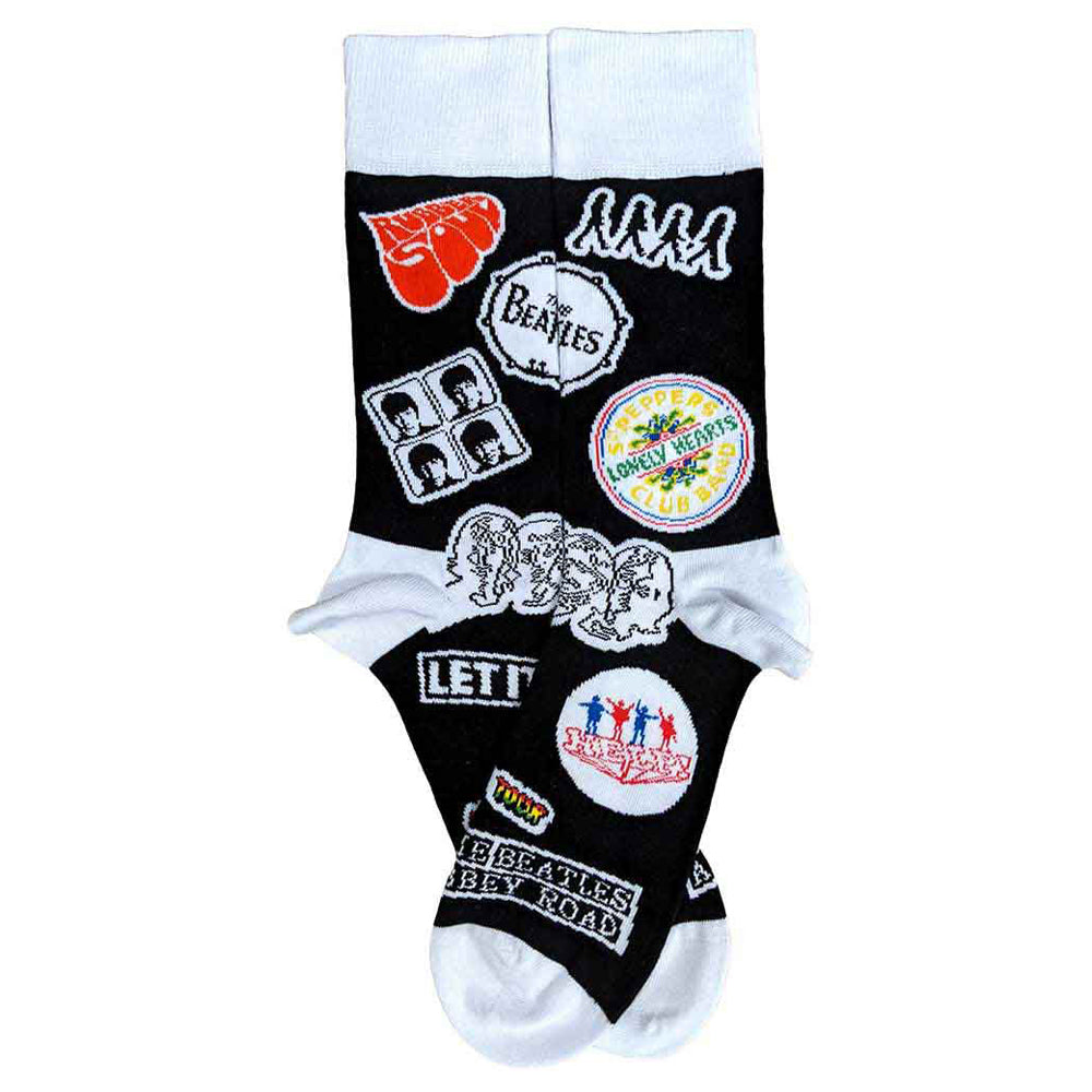 Black - Back - The Beatles Unisex Adult Icons Ankle Socks