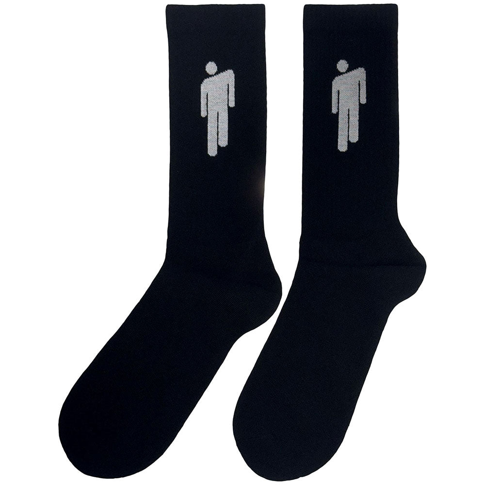 Black-White - Back - Billie Eilish Unisex Adult Blohsh Logo Ankle Socks