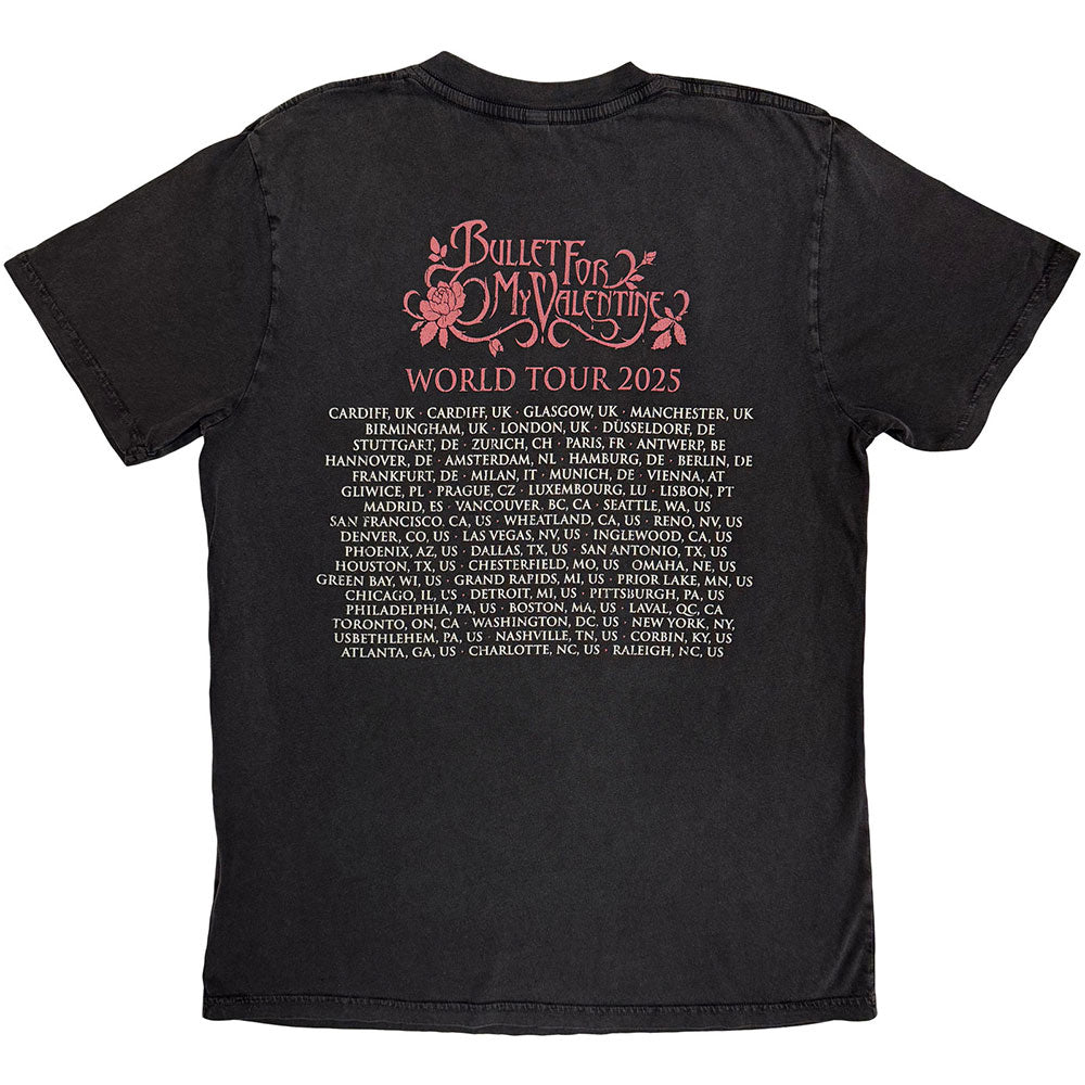 Black - Back - Bullet For My Valentine Unisex Adult Tears Don´t Fall Back Print T-Shirt