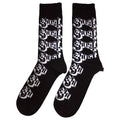 Black - Back - Ghost Unisex Adult Repeat Logo Ankle Socks
