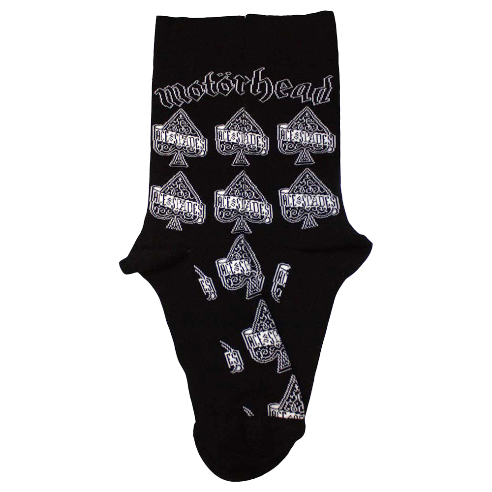 Black - Back - Motorhead Unisex Adult Ace Of Spades Repeat Print Ankle Socks