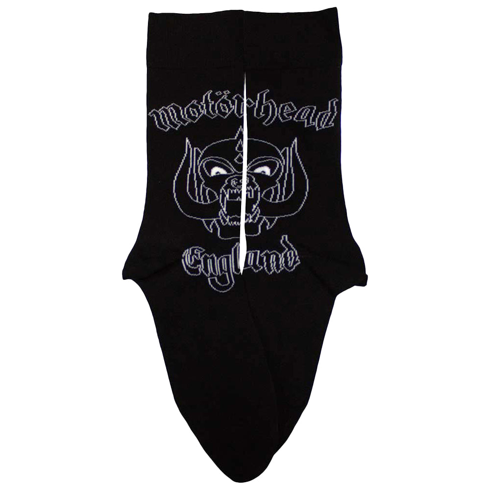 Black - Back - Motorhead Unisex Adult England Ankle Socks
