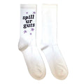 White - Front - Olivia Rodrigo Unisex Adult Spill Your Guts Terrycloth Ankle Socks