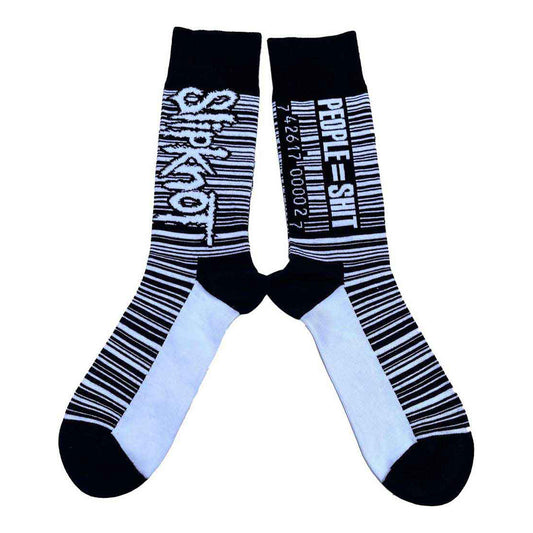 Black - Front - Slipknot Unisex Adult Barcode Ankle Socks