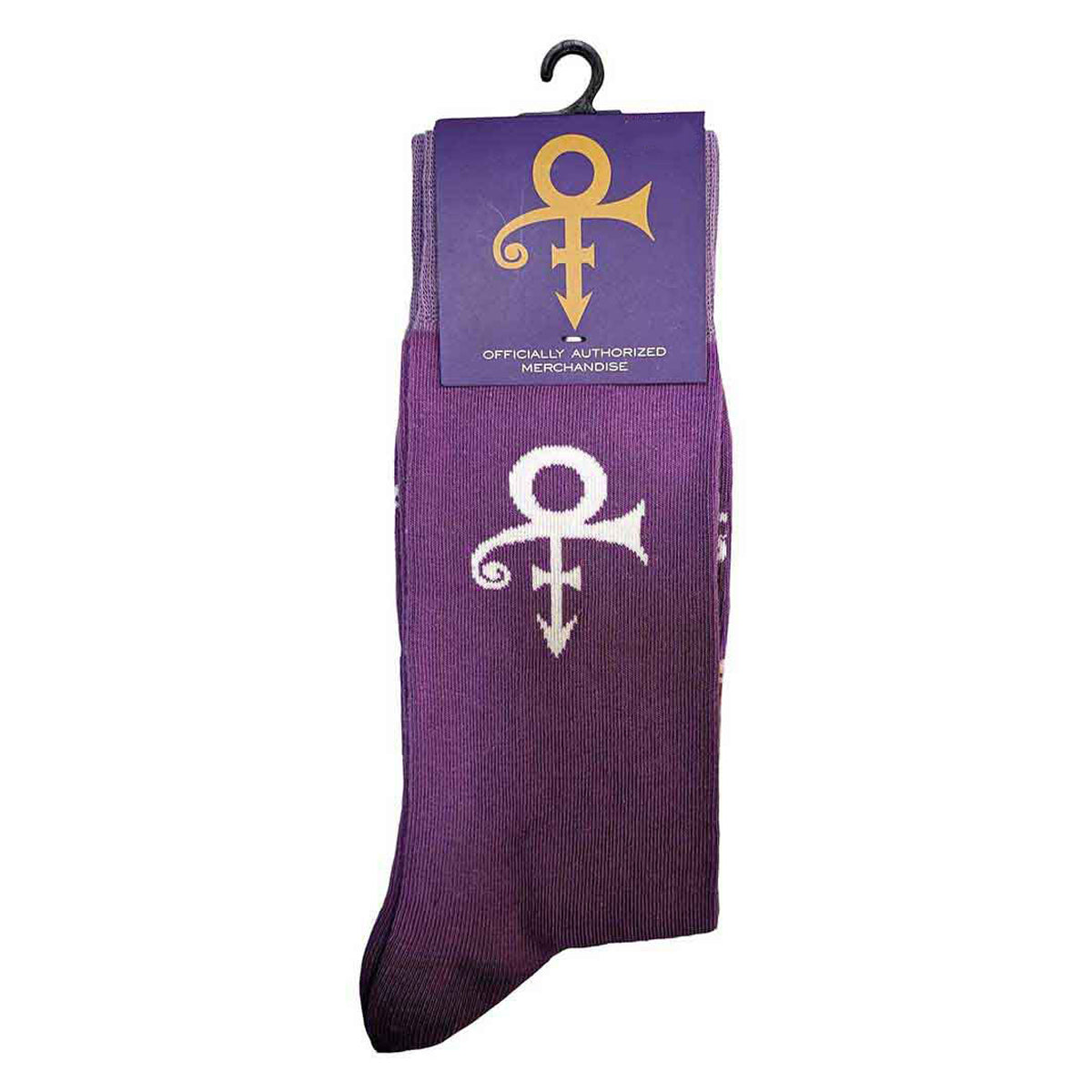 Purple - Back - Prince Unisex Adult Symbol Ankle Socks