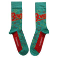 Green - Front - David Bowie Unisex Adult Outline Stars Ankle Socks