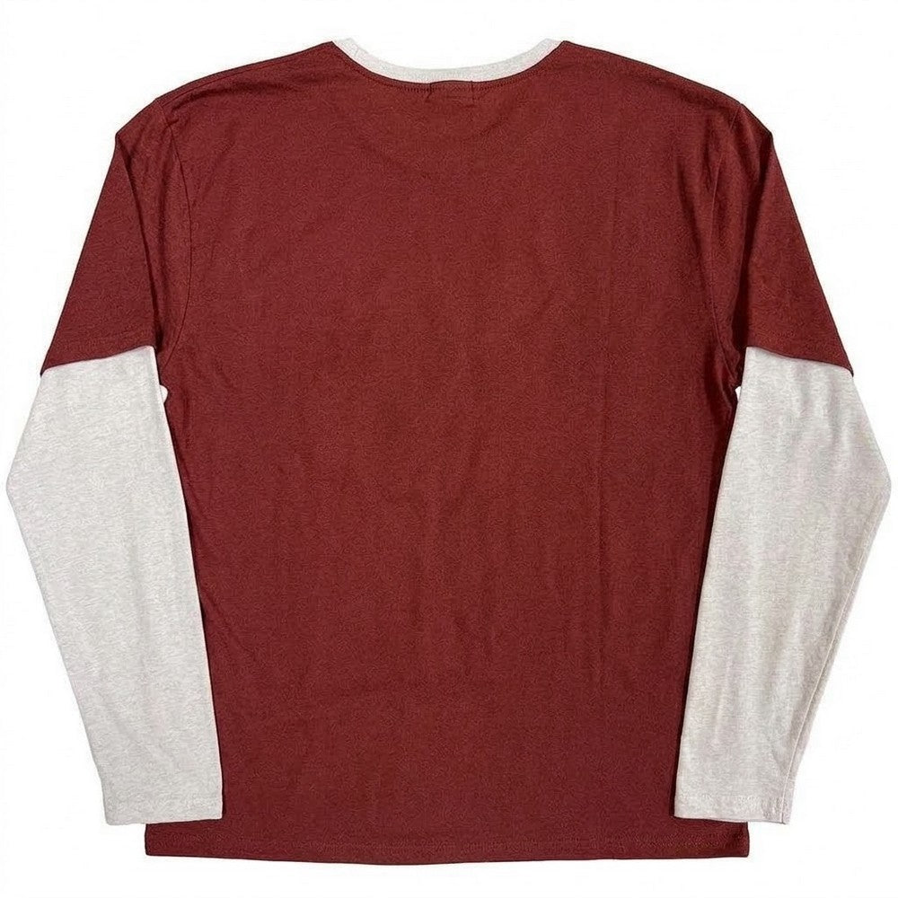 Red-White - Back - Wu-Tang Clan Unisex Adult Graffiti Layered Long-Sleeved T-Shirt