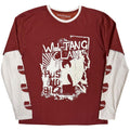 Red-White - Front - Wu-Tang Clan Unisex Adult Graffiti Layered Long-Sleeved T-Shirt