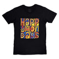 Black - Front - Happy Mondays Unisex Adult Greatest Hits T-Shirt