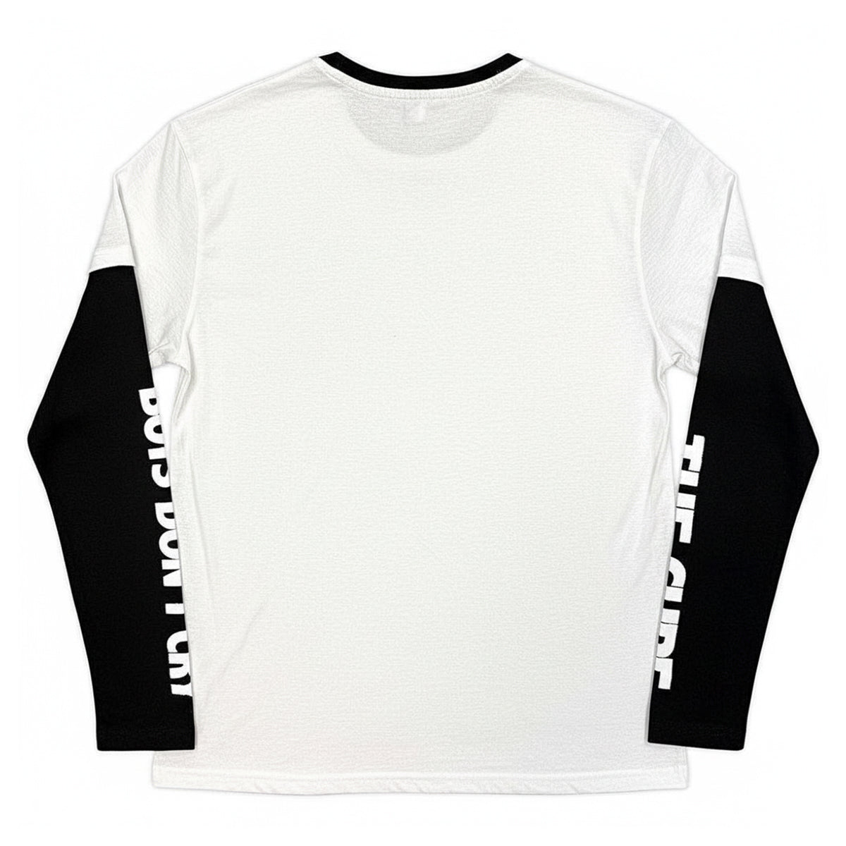 Black-White - Back - The Cure Unisex Adult Boys Don´t Cry Box Layered Long-Sleeved T-Shirt
